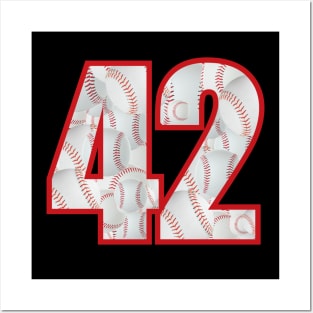 Baseball Number #42 Forty Two Lucky Favorite Jersey Number. Posters and Art